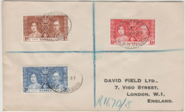 GAMBIA - 1937 - Coronation - Registered - Viaggiata Da G.P.O. Per London - Gambie (...-1964)