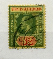 G.V. Watermark  Crown CA   SG 211    Cv 45 Pounds - Straits Settlements