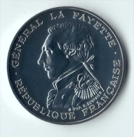 ** 100 FRANCS 1987 LA FAYETTE ARGENT  FDC ** - Herdenking