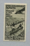 Colonies Italiennes  A 130 **  Cote 135 E   Pirogue  Al Duca Degli Abruzzi - Algemene Uitgaven