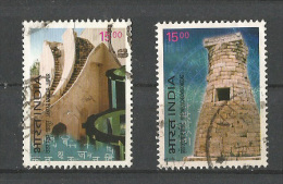 India -  2003 - India - Korea Joint Issue  -   Set - Fine USED. ( Observatory )   Condition As Per Scan. - Used Stamps