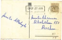 1963 Fantasiekaart Met PZ 853 Van Antwerpen Naar Berchem Reclamestempel Zie Scan(s) - Covers & Documents
