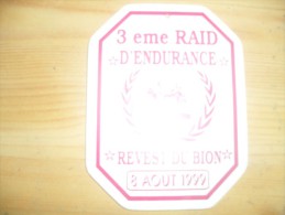 Plaque En Pvc De Raid équestre - Autres & Non Classés