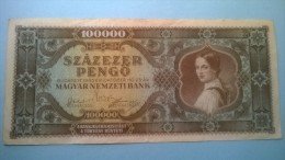 UNGHERIA - 100.000 Pengo - BB - Hungría