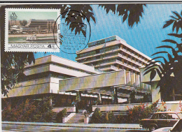 Delcampe - 2946- BUDAPEST HOTEL, CAR, CARTES MAXIMUM, 1984, HUNGARY - Maximumkarten (MC)