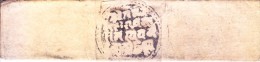 INDIA JAIPUR / RAJASTHAN - FOLDED DOCUMENT/COVER, PERIOD 1800-1850, PERSONALIZED MARKING / SEAL, PRIVATE POSTAL SYSTEM ? - Jaipur