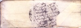 INDIA JAIPUR / RAJASTHAN - FOLDED DOCUMENT/COVER, PERIOD 1800-1850, PERSONALIZED MARKING / SEAL, PRIVATE POSTAL SYSTEM ? - Jaipur