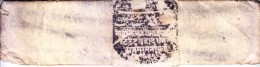 INDIA JAIPUR / RAJASTHAN - FOLDED DOCUMENT/COVER, PERIOD 1800-1850, PERSONALIZED MARKING / SEAL, PRIVATE POSTAL SYSTEM ? - Jaipur