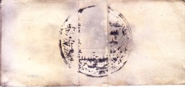 INDIA JAIPUR / RAJASTHAN - FOLDED DOCUMENT/COVER, PERIOD 1800-1850, PERSONALIZED MARKING / SEAL, PRIVATE POSTAL SYSTEM ? - Jaipur