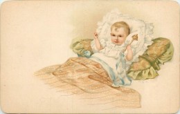 Naissance - CPA Illustrée - Faire Part De Naisssance - Dorée Sur Tranche - Carte En Très Bon état. - Birth