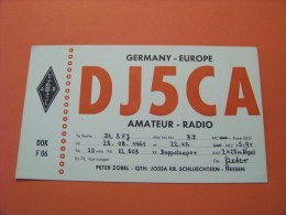 Germany    QSL   Karte   DC5CA     Radio   23.8.61       ( 14 ) - Radio