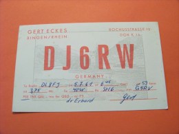 Germany    QSL   Karte   DJ6RW     Radio   5.7.61       ( 14 ) - Radio