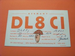 Germany    QSL   Karte   DL8CI     Radio      15.8.61    ( 14 ) - Radio