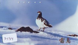 Telecarte Japon OISEAU (3544)   Phonecard Japan * BIRD * TELEFONKARTE VOGEL - Gallinaceans & Pheasants