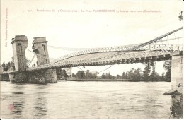 42 - ANDREZIEUX - Inondations Du 17 Octobre 1907 . Le Pont 3 Heures Avant Son Effondrement - Andrézieux-Bouthéon