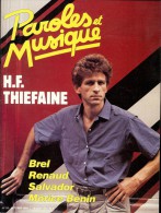 Revue PAROLES Et MUSIQUE N°53 1985 H.F. THIEFAINE, BREL, RENAUD, SALVADOR, MORICE BENIN, SALVADOR - Musique