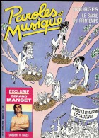 Revue PAROLES Et MUSIQUE N°59 1986 GERARD MANSET, BOURGES Le Sacre Du Printemps, CABU, LOUIS CHEDID, ROMAIN DIDIER, - Musique