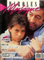 Revue PAROLES Et MUSIQUE N°1 1987 GAINSBOURG, CURE, LOLITAS, FRANCE GALL, HALLIDAY, ALAMO? PINK FLOYD, PREVERT, LURON - Musique