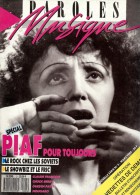 Revue PAROLES Et MUSIQUE N°5 1988 PIAF, CLAUDE FRANCOIS, CHUCK BERRY, GUESCH PATTI, NOUGARO - Musique