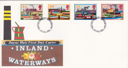 Great Britain 1993 Inland Waterways FDC - 1991-2000 Dezimalausgaben