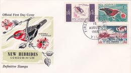 New Hebrides Condominium 1966 Definitives FDC - FDC