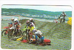 ISLE OF MAN - MANX TELECOM CHIP - TT FESTIVAL 2000: SAND RACING - (USED) CODE IOM43 - RIF.8774 - Motos