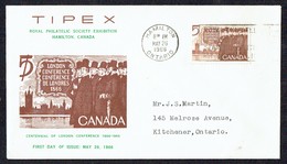 1966  London Conference Sc 448 TIPEX Cachet - 1961-1970