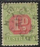 AUSTRALIA 1909 POSTAGE DUE TAXE TAX SEGNATASSE TASSE TAXES 1 D USATO USED - Strafport