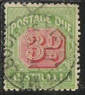 AUSTRALIA 1909 POSTAGE DUE TAXE TAX SEGNATASSE TASSE TAXES 3 D USATO USED - Segnatasse