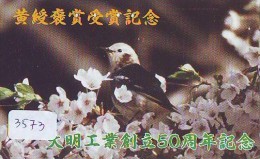 Telecarte Japon OISEAU (3573) SINGING BIRD Japan Phonecard * Vogel TELEFONKARTE - Zangvogels