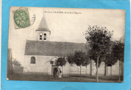 LES CLAYES-place De L'église -a Voyagé En 1907 - Les Clayes Sous Bois
