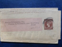 45/541  BANDE DE JOURNAUX POUR STRASBOURG - Material Postal