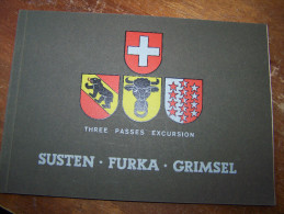 THREE PASSES EXCUSRIONS 43 PHOTOS SUSTEN FURKA GRIMSEL WEHRLI AUTOBUS D EPOQUE - Europa