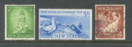 1958 NEW ZEALAND HAWKES BAY CENTENNIAL MICHEL: 378-380 USED - Usati