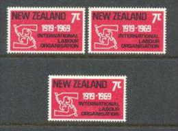 1969 NEW ZEALAND 50 YEARS I.L.O. 3x Sets MICHEL: 498 MNH ** - Nuevos