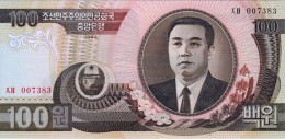 NORTH KOREA 100 WON BANKNOTE 1992 PICK NO.43 UNCIRCULATED UNC - Korea (Nord-)