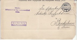 POLAND / GERMAN ANNEXATION 1909  LETTER  SENT FROM  GUBIN TO ZBASZYN - Briefe U. Dokumente
