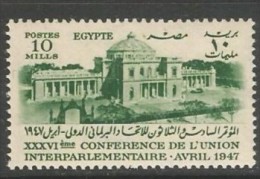 EGYPT POSTAGE MNH ** 1947 INTERNATIONAL PARLIAMENTARY UNION STAMP - Neufs