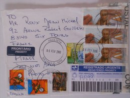 Bresil Lettre Recommande De Paulista 2009 Pour Six Fours - Brieven En Documenten