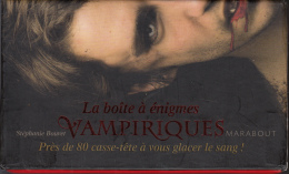 Coffret Avec 78  Cartes Et Livret La Boite A Enigmes Vampiriques Ed Marabout - Jeux De Société