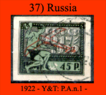 Russia-0037 - 1922 - Y&T: P.A. N. 1 (o) - - Gebraucht