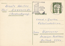 3247- PRESIDENT GUSTAV HEINEMANN, POSTCARD STATIONERY, 1972, GERMANY - Postcards - Used