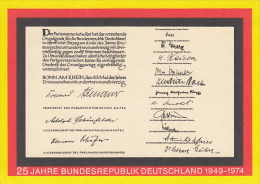 3263- GERMAN FEDERAL REPUBLIC ANNIVERSARY, POSTCARD STATIONERY, 1974, GERMANY - Bildpostkarten - Gebraucht