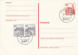 3278- CASTLES, ARCHITECTURE, POSTCARD STATIONERY, 1977, GERMANY - Postkarten - Gebraucht