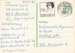 3289- CASTLES, ARCHITECTURE, POSTCARD STATIONERY, 1981, GERMANY - Postcards - Used