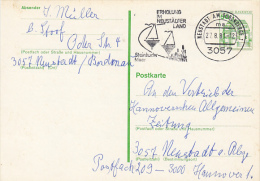 3290- CASTLES, ARCHITECTURE, POSTCARD STATIONERY, 1981, GERMANY - Postkaarten - Gebruikt