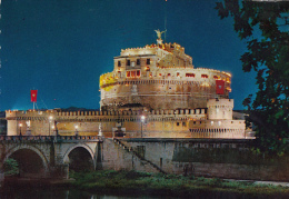 3322- ROME- SANT ANGELO CASTLE BY NIGHT, POSTCARD - Castel Sant'Angelo