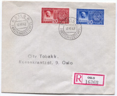 Norway, OSLO, 1942. WW2, Registered - Covers & Documents