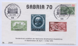 Germany, Saarbrucken, 1970. SABRIA - Sonstige & Ohne Zuordnung