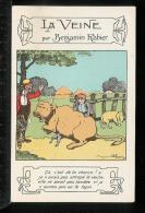 ILLUSTRATEUR BENJAMIN RABIER -  PUBLICITE SAMARITAINE - La Veine - Vache - Rabier, B.